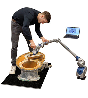 3D Padelt GmbH führt 3D Laservermessung mit Lasertracker bei Kunden durch.