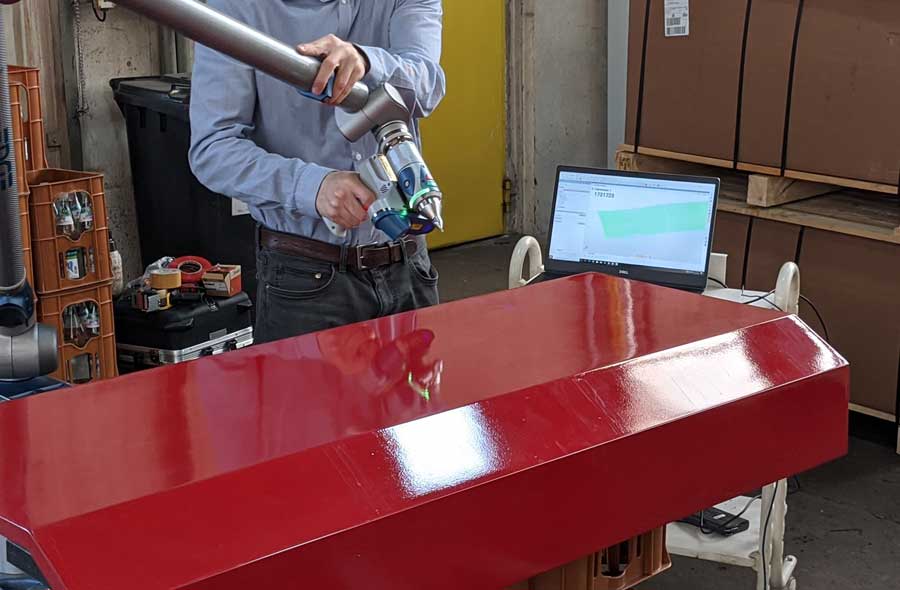 Ausrichtung einer Vorrichtung mit Faro Messarm 