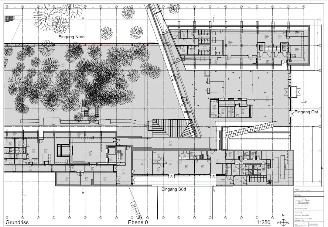 Laserscan Zeichnung Veranstaltungsgebäude