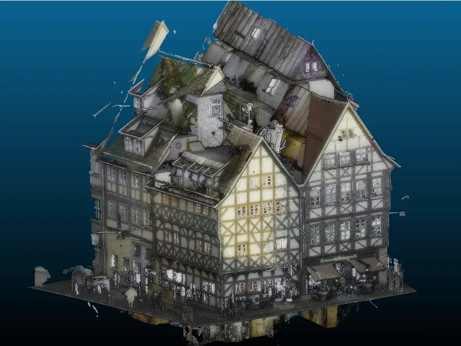 Punktewolke Laserscannen Denkmal