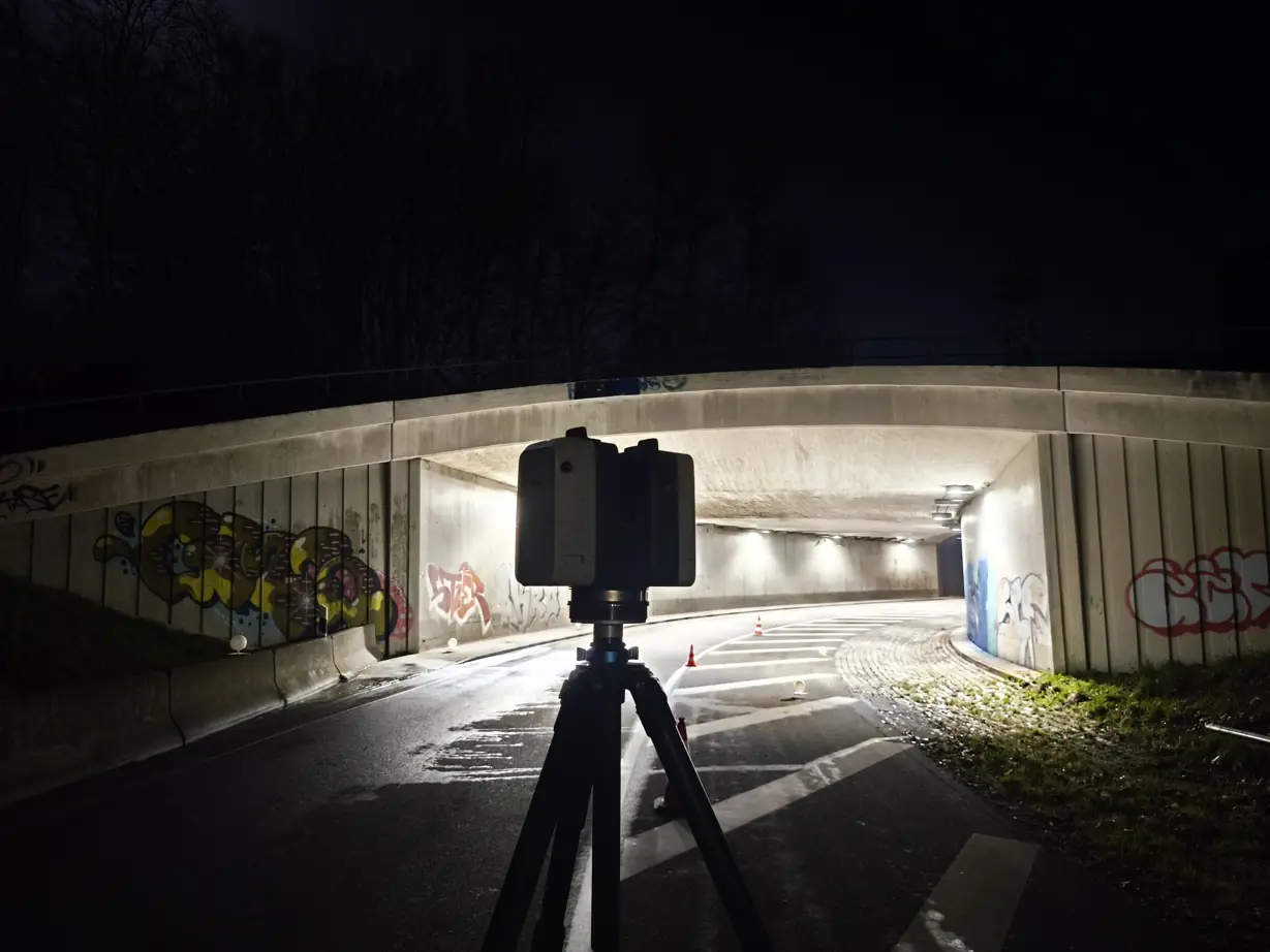 3D Laserscanning Hamburg Eidelstedt Tunnel 1