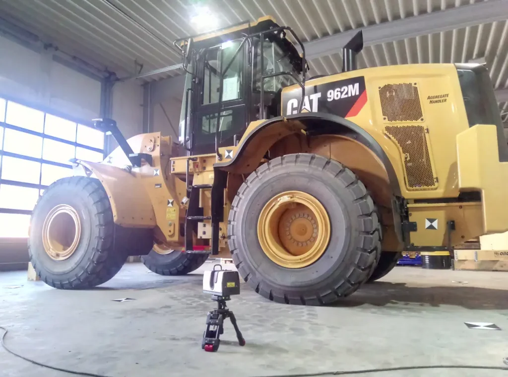 3D laserscanning Radlader 1