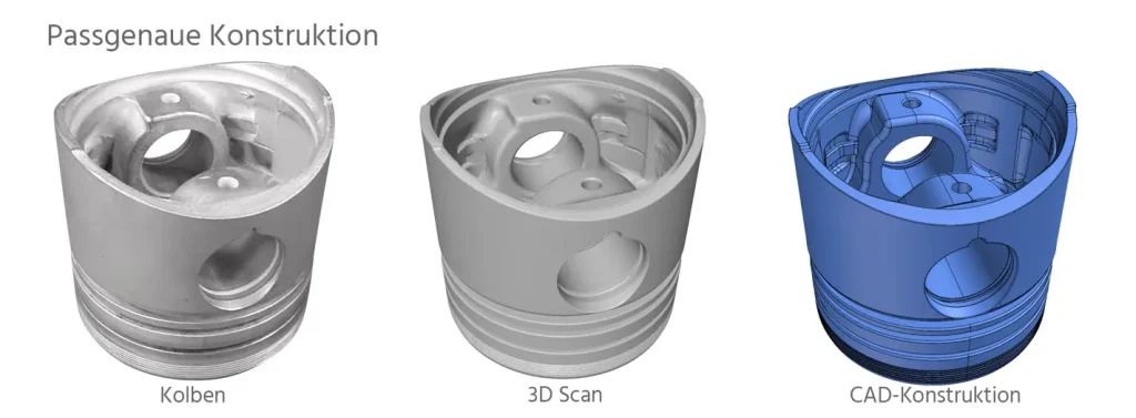 3D reverse engineering kolbenkopf