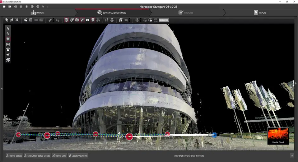 Laserscan Mercedes Punktewolke