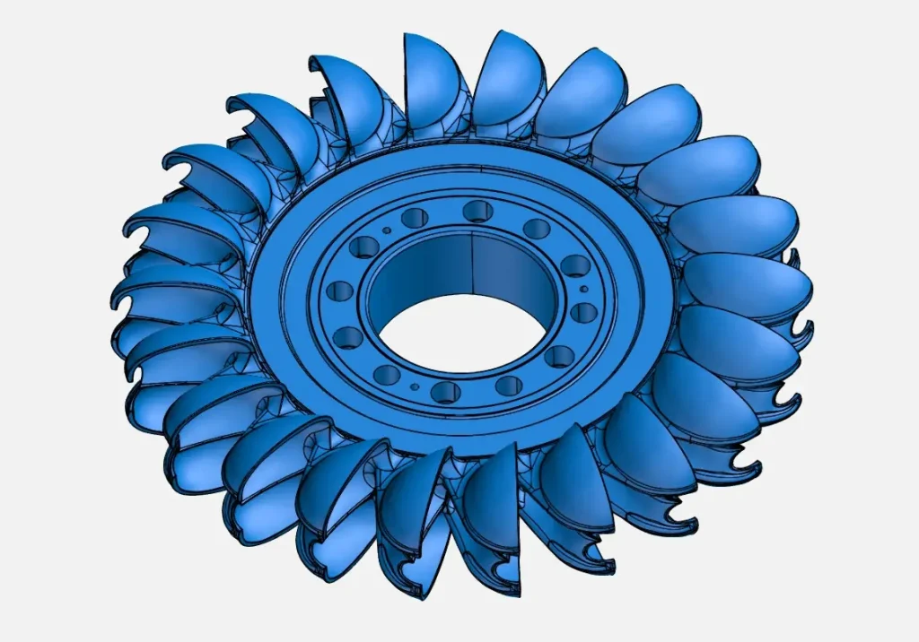 Laserscanning Turbine Hohenwarthe CAD