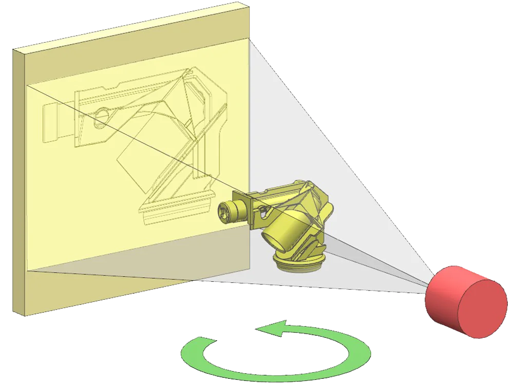 Prinzipskizze Computertomographie