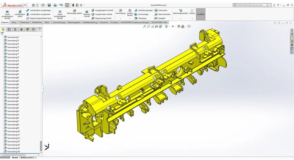 reverse engineering solidworks Gesamtbauteil